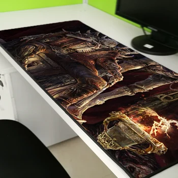 

Yuzuoan Skull Natural Rubber Game Mouse Mat Table Mat Skid Locking Edge Keyboard Pad Player Mouse Pad Dota CSGO40x90cm30x60cm