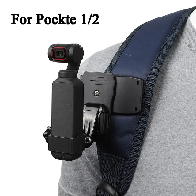 Backpack clip for DJI OSMO Pocket 2 Camera Accessories Expansion  Chest clip Bracket with Adapter Frame Case Mount Holder 1
