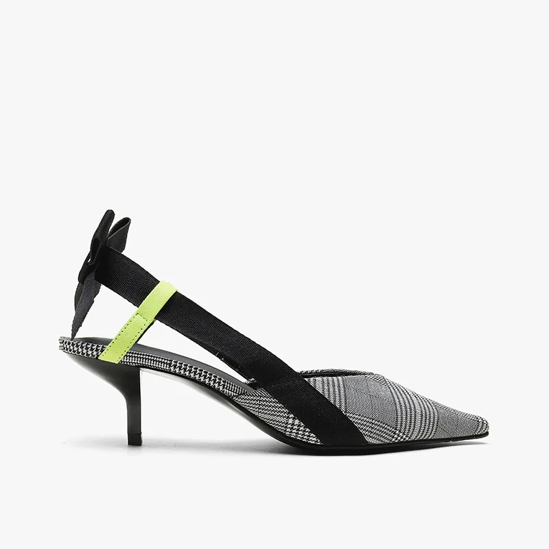 

2019 New Style Spring Summer Za Series RA Europe And America Low-Cut Sandals High Heel Pointed Bow Thin Heeled Mixed Colors WOME