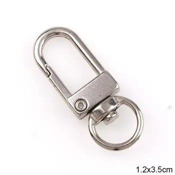 

5Pcs Key Chain Holder Swivel Trigger Lobster Clasp Snap Hook Key Rings Jewelry