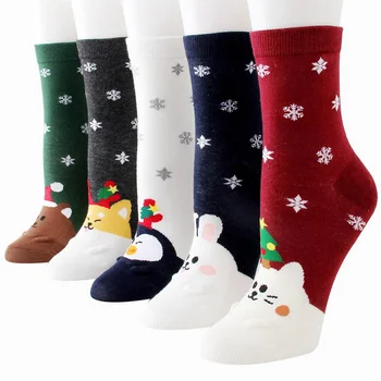 

High Quality Women's Socks 3D Cartoon Funny Christmas Socks Crazy Cute Amazing Novelty Print Ankle Socks Comfortable