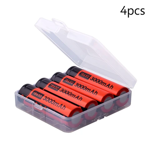 2-20Pcs/box Li-ion 18650 Rechargeable Batteries 3.7V 3000mAh Power Bank Lithium Battery for Charger led Flashlight battery