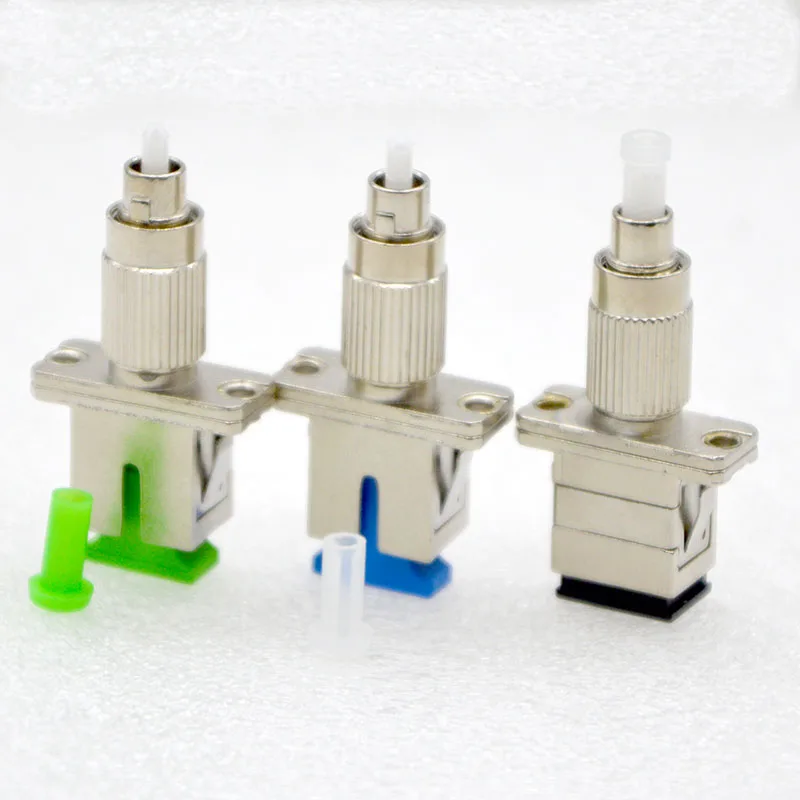 

10PCS Fiber Optic Adapter Connector SC Female-FC Male Fiber Adapter SM9/125, Multimode 50/125,62.5/125 FC-SC Flange Coupler