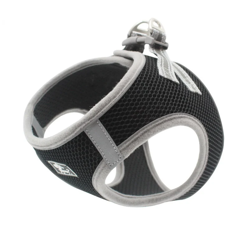 

Dog Harness Pet Leash Polyester Mesh Light Breathable Dog Chest Back Reflective Breathable Dog Chest Strap Vest Dog Leash