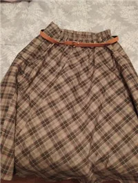 Vintage Elastic Waist Skirt