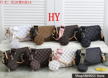 

Luxury Louis Vuitton LV- Leather Handbags Women Bags Designer Brand Women's Shoulder Bags Large Capacity Ladies Hand Bags L506