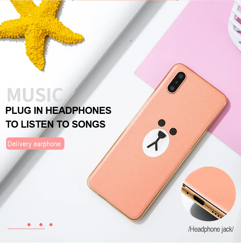 I8 Мини милый модный сетчатый мобильный телефон без игровой сети для девочек и