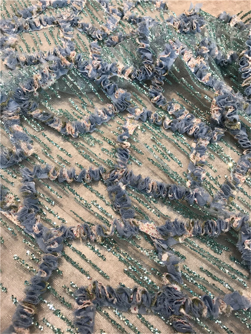 

latest african lace fabric embroidery with glitter L-1098815 nigerian tulle laces fabrics