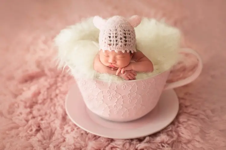 Baby Photography Props Iron Basket Tea Cup Fotografia Accessories Infantil Toddler Studio Shooting Photo Props Shower Gift