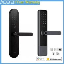 Aqara N100 y N200 inteligente cerradura de puerta Bluetooth cerradura Digital con huellas dactilares contraseña NFC tarjeta APP de forma remota para Homekit y Mi aplicación para hogares