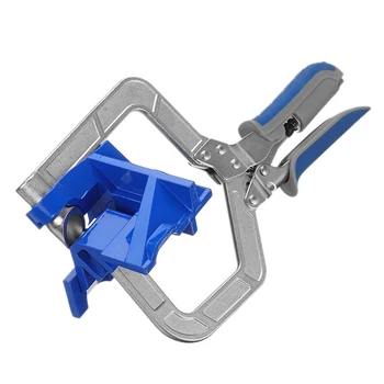 

1 Pcs 90 Degree Right Angle Fixed Punch Mounted Corner Clamp Miter Jigs Woodworking Tool 90 Degrees for Jigs