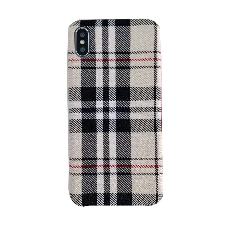 Клетчатый узор модный дизайн зимний чехол для мобильного телефона для iphone 6 6s 7 8 plus x xr xs max 11 pro max - Цвет: A