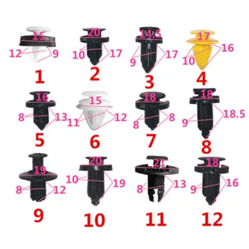 

For Car auto Rivets Plastic Push Pin Fasteners Trim Set With storage box