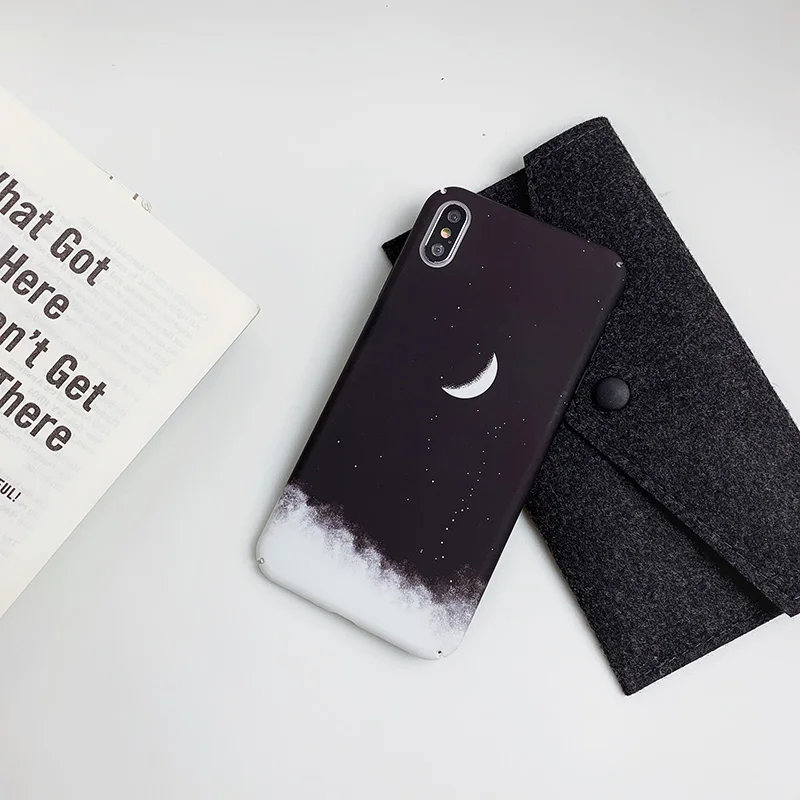Жесткие чехлы для телефонов из поликарбоната для Xiaomi 8 8SE 8Lite 9 9SE CC9E A3 Lite чехол с изображением звездного неба Луны для Redmi Note 7 Note 8 Note8Pro K20 чехлы