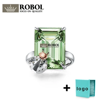 

High quality tbf 925 sterling silver bug turquoise ring jewelry suitable for female birthday free wholesale delivery