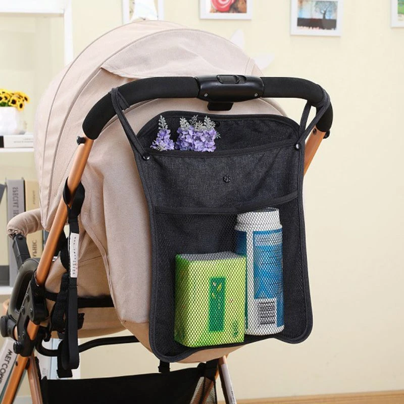 Baby Stroller Pram Pushchair Net Mesh Hanging Bag Organizer Diaper Storage Tidy Net Accessories #905 baby stroller accessories deals	