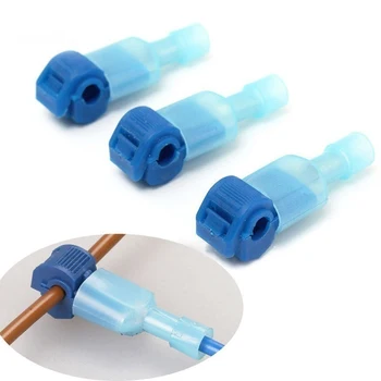 

40Pcs/20 sets Quick Electrical Cable Connectors Snap Splice Lock Wire Terminals Crimp 22-10AWG 1-2.5mm Kit Tool Set