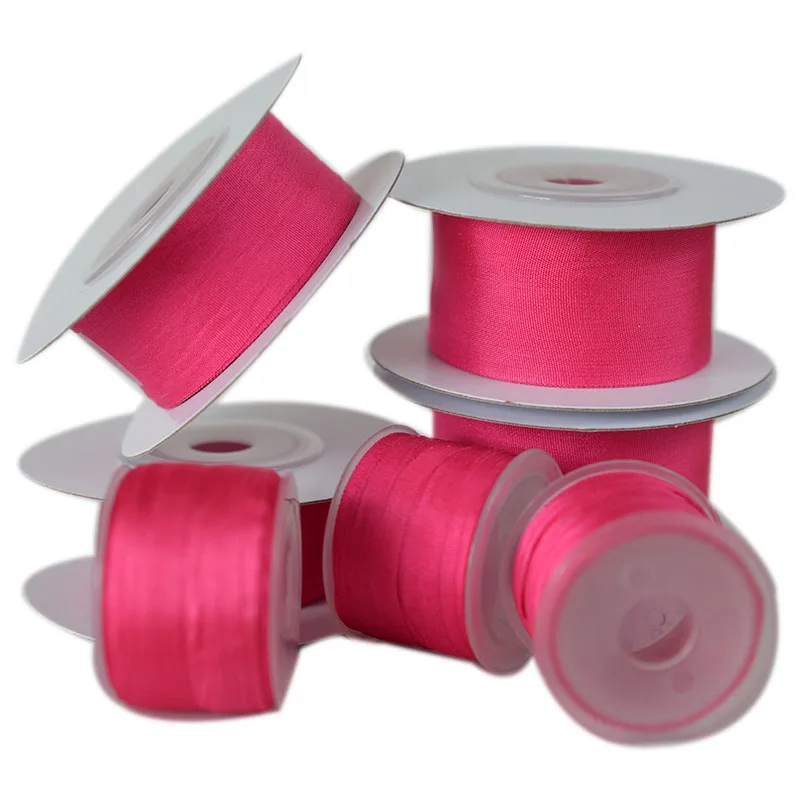 Double Faced Thin Taffeta Mulberry Silk Ribbon Trim 2/4/7/10mm Width x 10m/roll