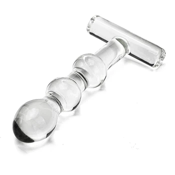 Crystal Glass Dildos Masturbator Realistic Dildo Penis Glass Beads Anal Butt Plug Sex toys for Woman Couples Vaginal Stimulation 2