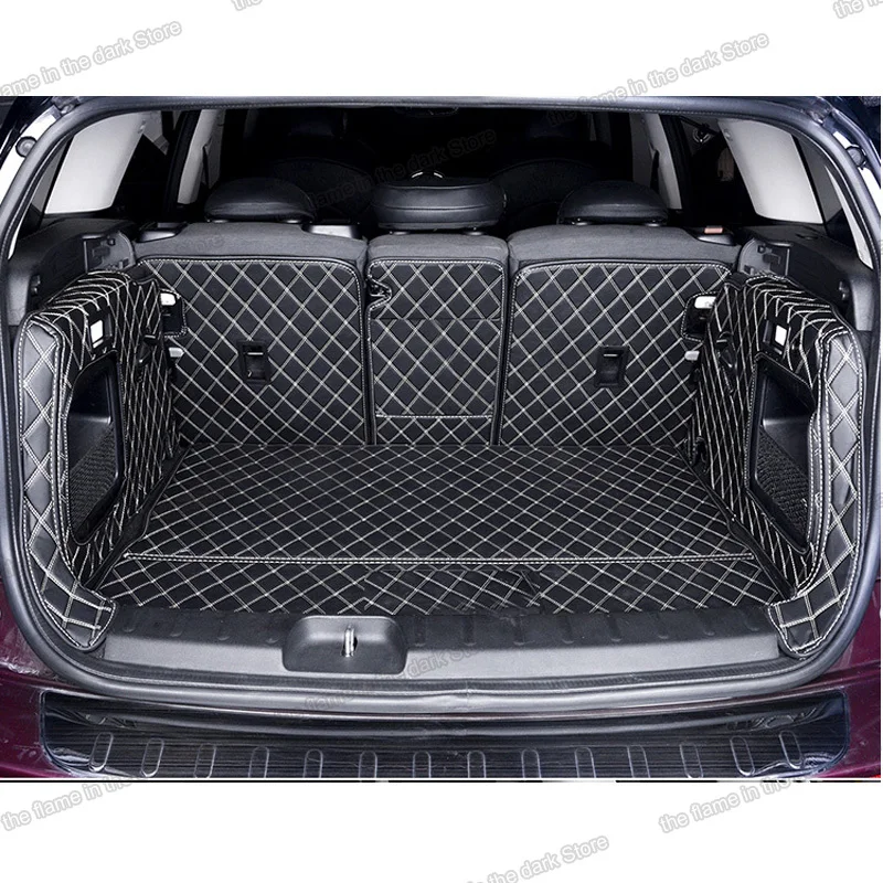 

Leather Car Trunk Mat Cargo Liner for bmw mini clubman F54 seat rear boot cover accessory 2016 2017 2018 2019 2020 2021auto