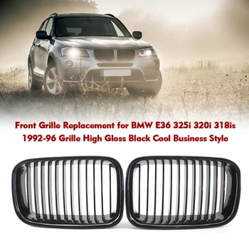 

For BMW E36 325i 320i 318is 1992-96 Grille High Gloss Black Cool Bussiness Style Car Front Grille Auto Replacement