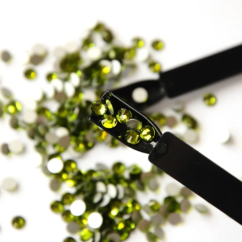 2000NoHF Olivine цветные кристаллы разные размеры Подвески DIY дизайн ногтей 3D камни для