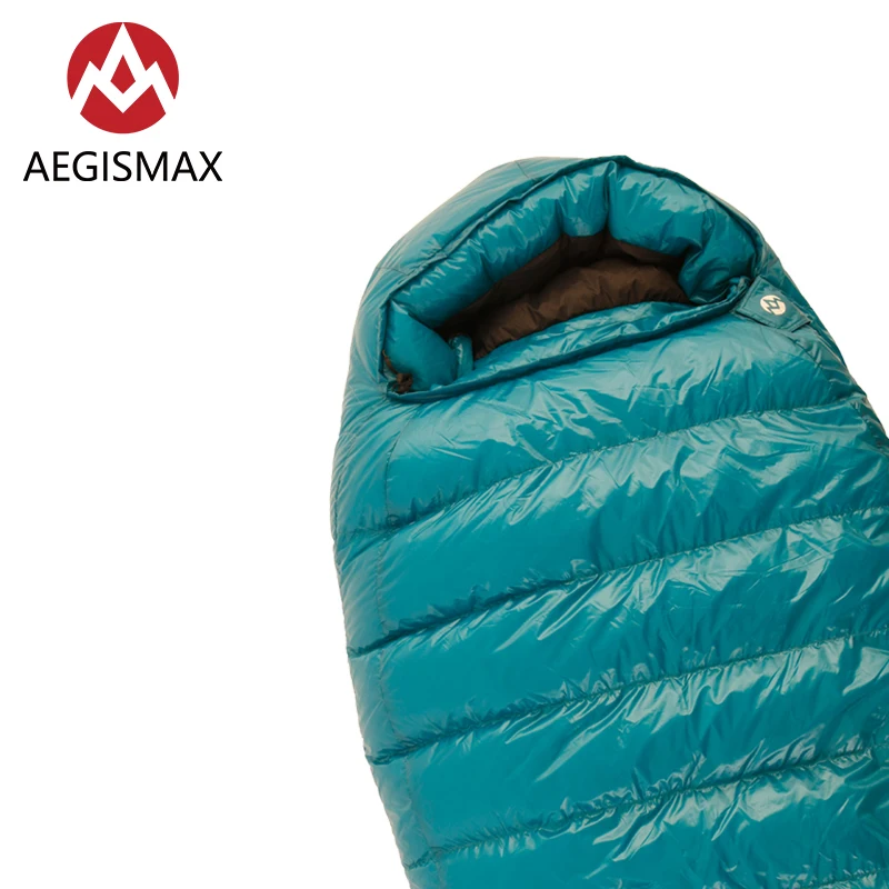 Aegimax M3 Сверхлегкий трехсезонный спальный мешок для кемпинга Мумия теплый 800FP