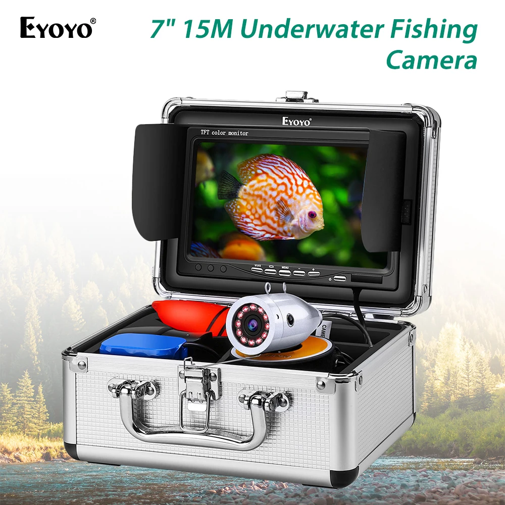 Eyoyo EF07 Fish Finder Underwater Fishing Camera 1000TVL 12pcs