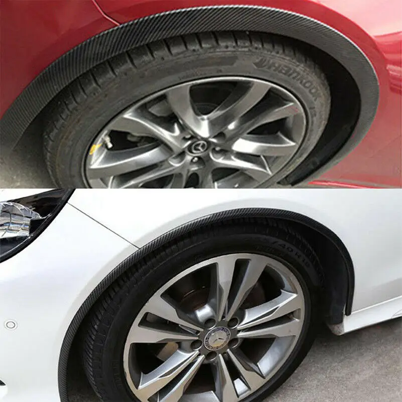 1 пара универсальных 5" автомобильных крышек губ факельные колеса литье отделка протектор углеродного волокна