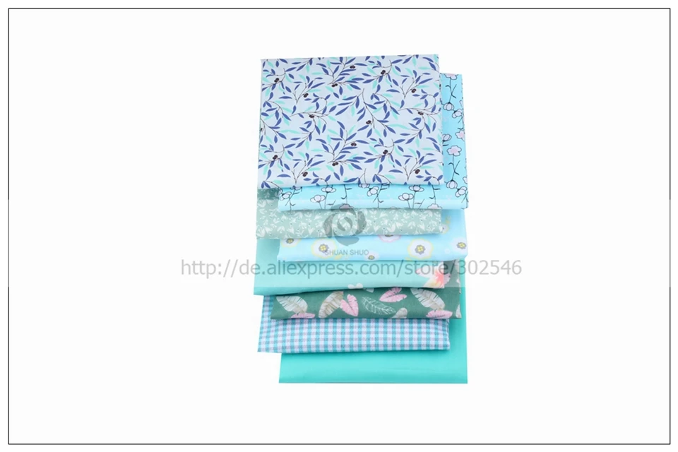 Printed Fabric Liukouu Cotton Fabric Flower Pattern 10Pcs Cotton Fabric Clothing Accessories for DIY Sewing Crafts Cotton Floral Patchwork Sewing Patchwork