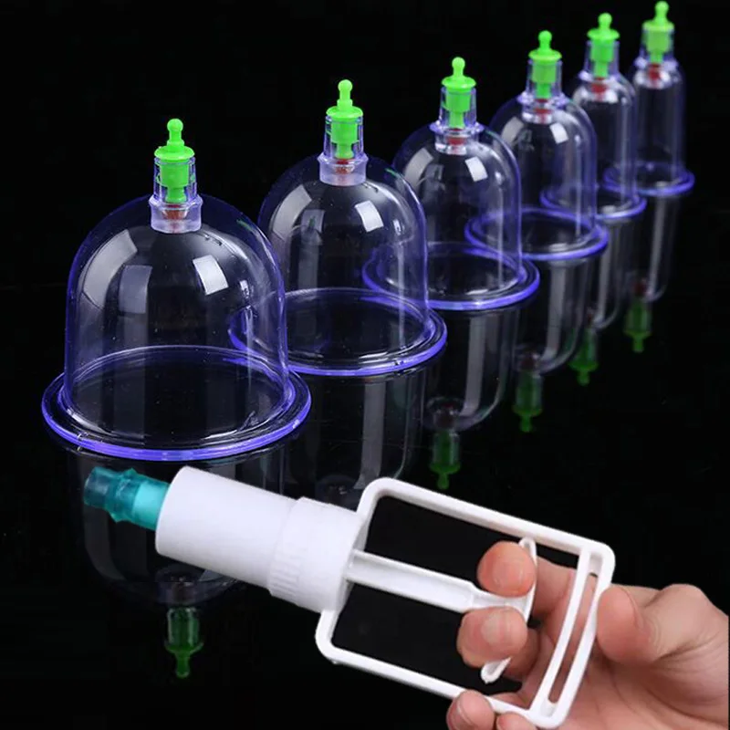 

6Pcs Cup Chinese Medical Vacuum Copping Set Slimming Vacuum Cupping Sets Device Vacuum Cupping Set Healthy Massage New