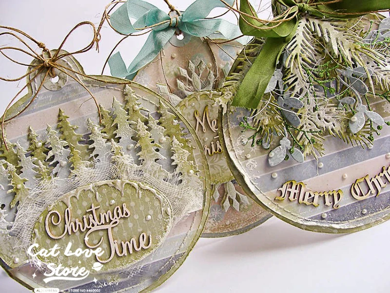 Description Picture 5 of itemChristmas Tree Metal Cutting Dies Scrapbooking Stencil Die Cuts Card Making DIY Decorative Craft Embossing New Dies For 2019