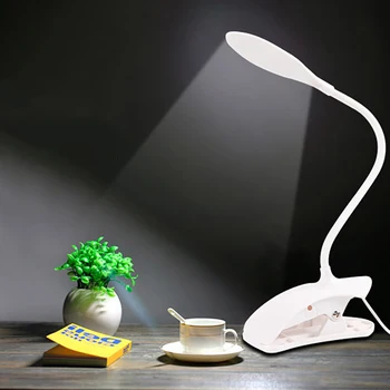 

3 Modes Touch Desk Lamp USB LED Table Lamp Foldable Desk Lamps Clamp Clip Eye Protection Reading Book Light Dimmable Desk Lamps