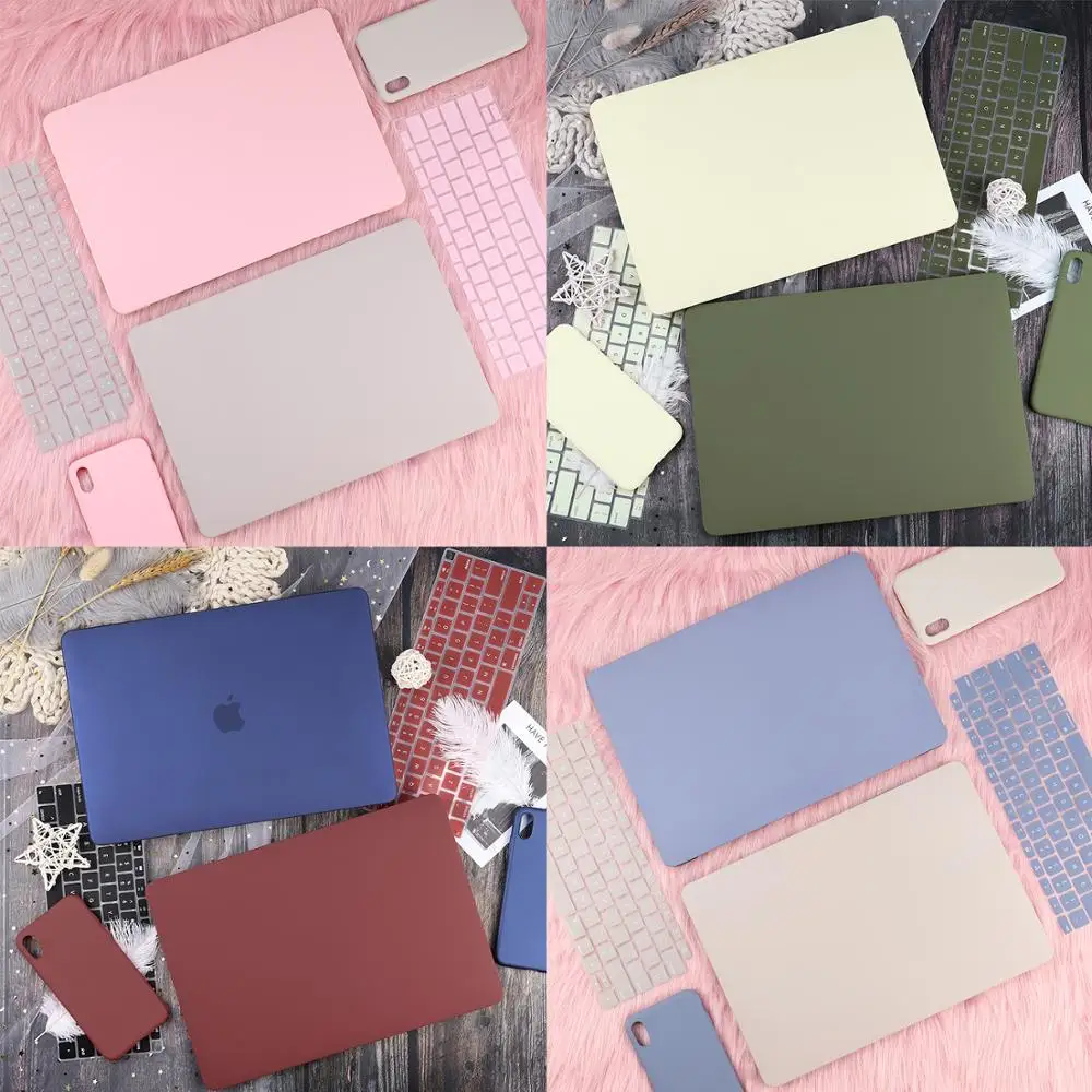 Прозрачный матовый чехол для Macbook Air Pro Retina 11 12 13 15 дюймов ноутбука New Mac book 3 16 2020 A2251