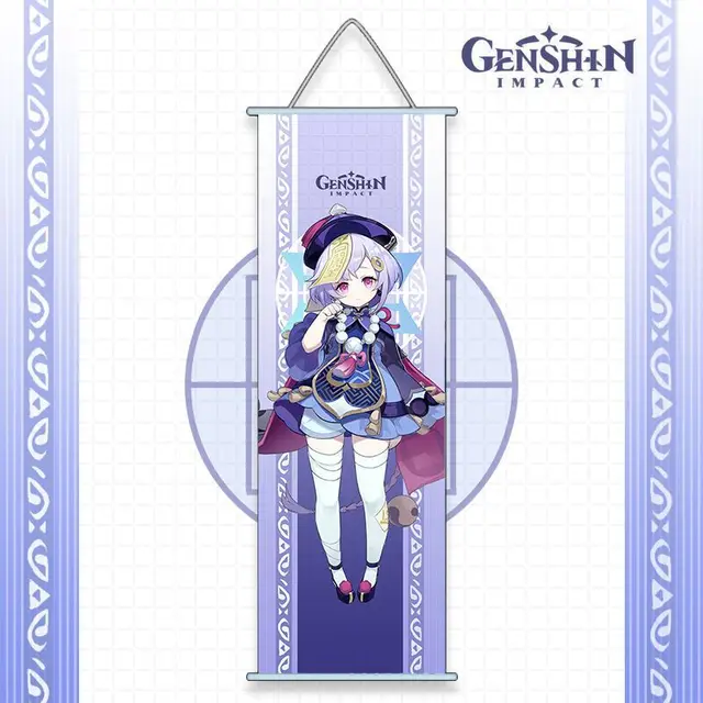 Genshin Impact Anime Cosplay Wall Hanger Kazuha Baal Ayaka Ayato Eula Sara Itto Gorou Shogun Kokomi Fans Collections Props qiqi