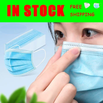 

Dustproof Face Mask Unisex Facial Protective Cover Masks Disposable Mouth Muffle Blue Anti Pollution Respirator
