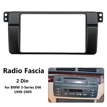 

2 Din Car Stereo Radio Fascia Panel Plate Frame CD Dashboard Panel Audio Frame for BMW 3-Series E46 1998 1999 2000 2001 - 2005
