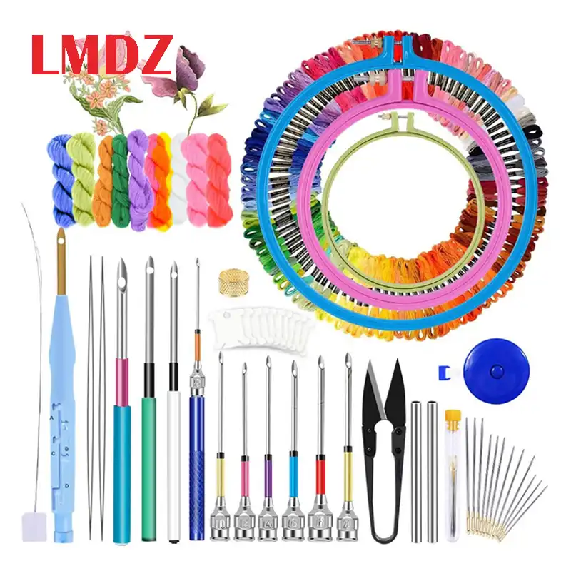 Волшебная ручка для вышивки LMDZ набор игл рукоделия нитки крестом обруч DIY