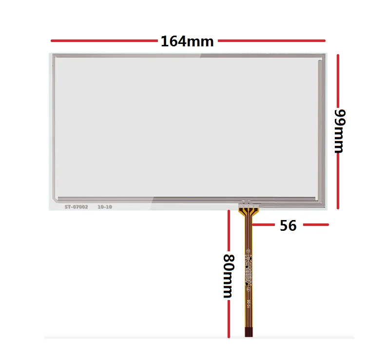 

New 7 inch industrial touch screen with AT070TN92 AT070TN94 handwriting screen 164*99mm