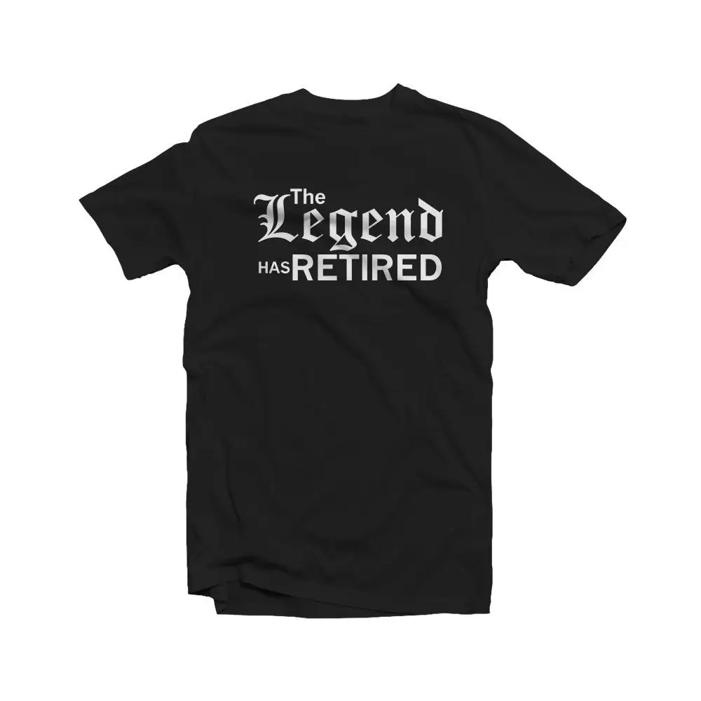 Футболка с надписью The Legend has elsed вечерние футболки Great Retirement Забавный подарок для