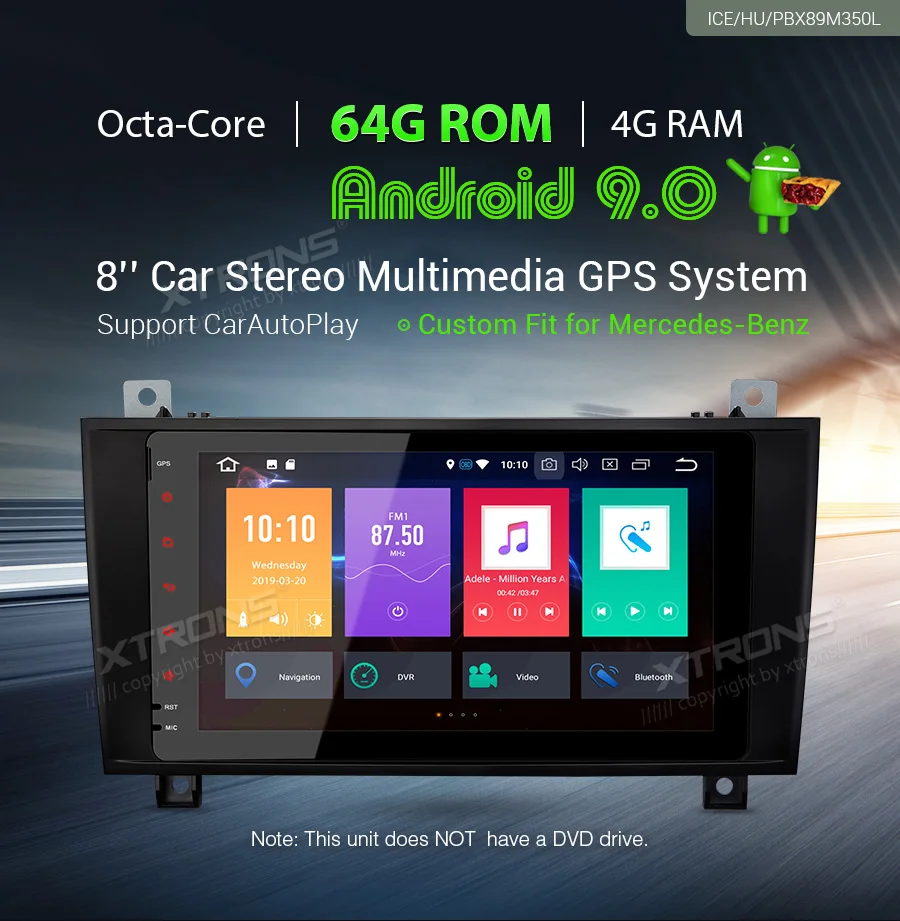 Cheap 8" Android 9.0 OS Car Navigation GPS Radio for Mercedes-Benz SLK-Class R171 2004-2011 (SLK200 SLK280 SLK300 SLK350 SLK55 AMG) 1