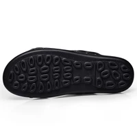 Sandales décontractées en cuir pour hommes, chaussures d'extérieur, pantoufles respirantes, tongs d'été, de plage, de marque célèbre 4