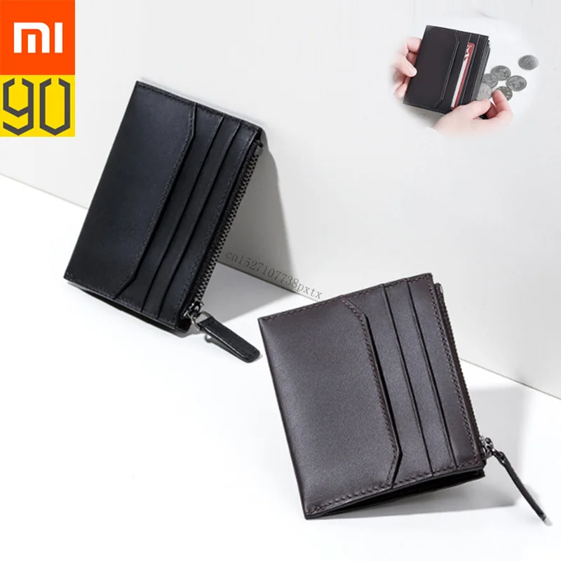 

Xiaomi 90 Fun Wallet Cow hide Purse Stylish Business Wallet for Credit Card ID License Clutch Purse Pocket Money Mi Purse H30
