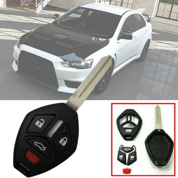 

Car Uncut Replacement 4 Buttons Remote Key Shell Fob Case for Mitsubishi Lancer 2008-2015