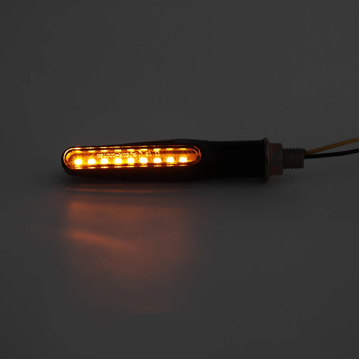 1 пара Универсальный мотоцикл указатель поворота светильник Янтарный 9LED боковой знак светильник s лампа D40