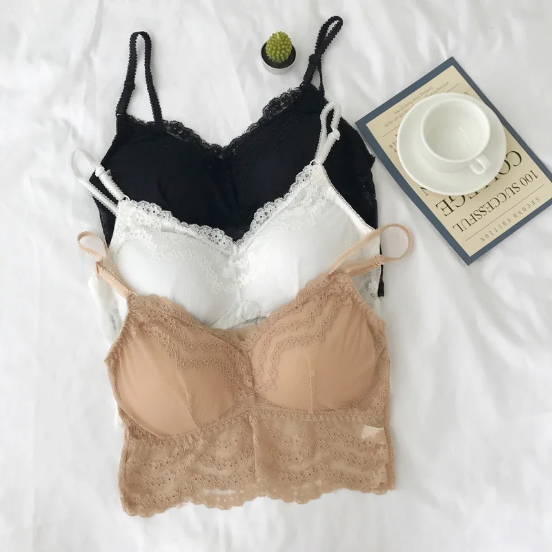 Fashion Lace Top Girls Camis Women Camisole Wireless Tanks Top Female Padded Bralette Lace Camisole Plus Size Fashion Lace Top Girls Camis Women Camisole Wireless Tanks Top Female Padded Bralette Lace Camisole Plus Size