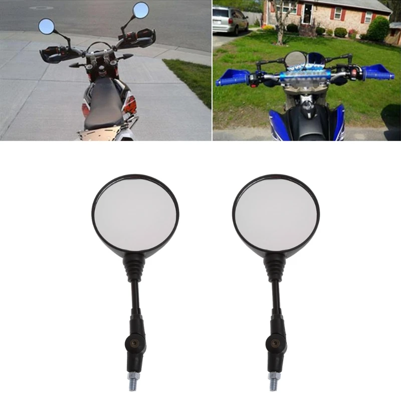 Универсальное складное боковое зеркало заднего вида для мотоцикла 10 мм Yamaha Honda