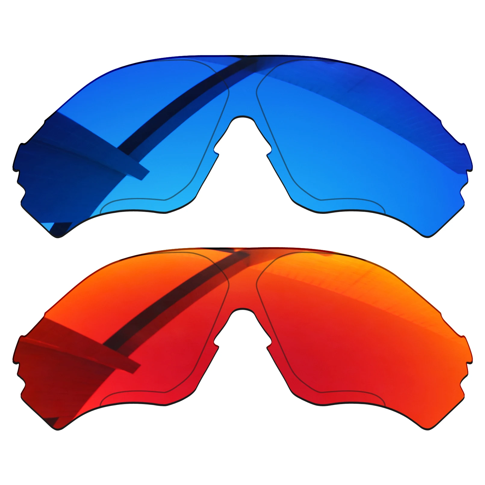 Alphax 2 Pairs Winter Sky & Agate Red Lenti Di Ricambio Polarizzate Per-Oakley Evzero Range Oo9327 Frame