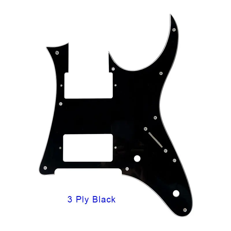 3Ply Black Pleroo пользовательские части для электрогитары-для Ibanez MIJ RG 350 DXZ гитара накладка HH хамбакер Пикап царапины пластины несколько col - Цвет: 3Ply Black