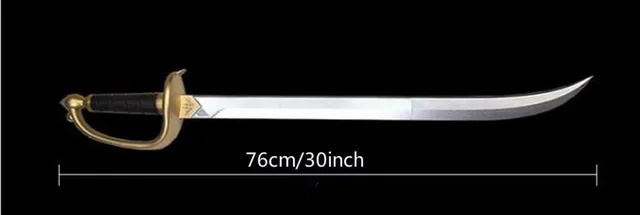 Pirate Captain Jack COS Weapon Toy Swords Film Stage PU Rubber  Halloween Pirates of The Caribbean Simulation Props Teen Toy 6